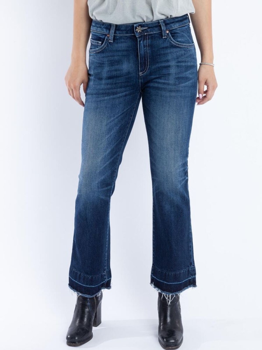 Damen L´Ago Verde Jeans | Hippy - Cropped Oldschool Jeans