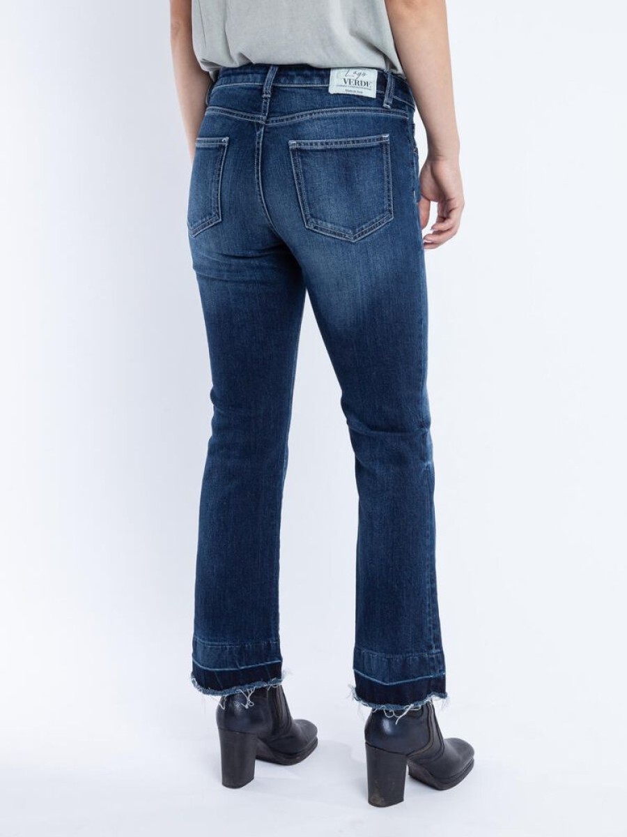 Damen L´Ago Verde Jeans | Hippy - Cropped Oldschool Jeans