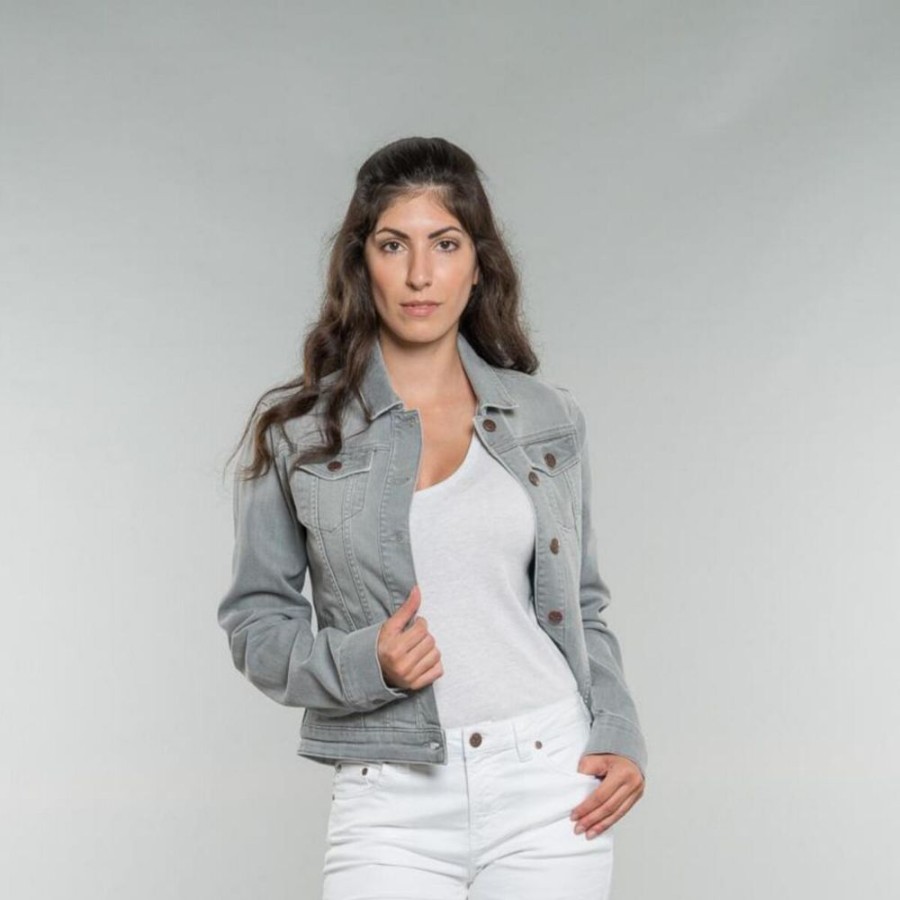 Damen Feuervogl Jeans | Svala | Denim Jacket | Greywash