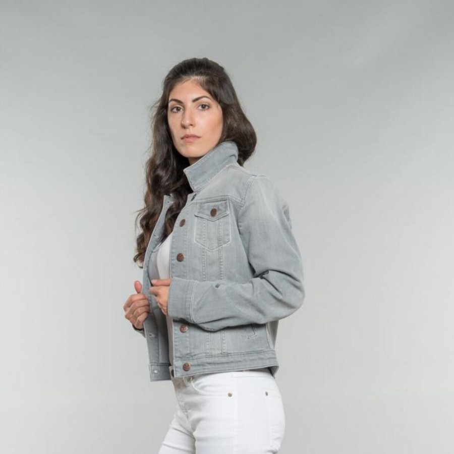 Damen Feuervogl Jeans | Svala | Denim Jacket | Greywash