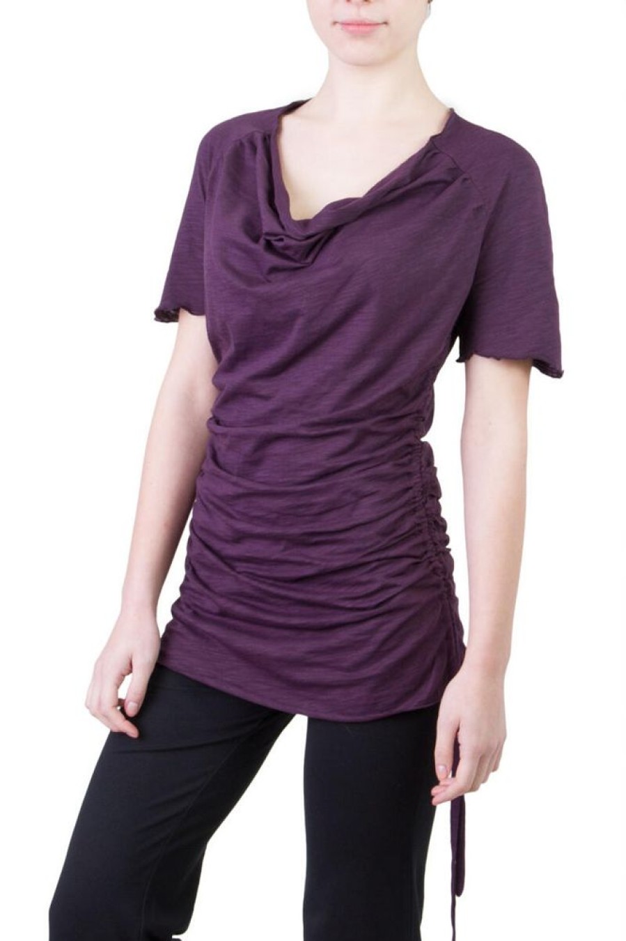 Damen Ajna Kleider | Shirt / Kleid Camelia Violett