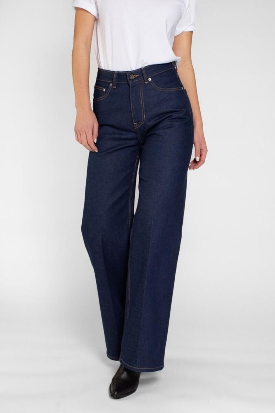 Damen Kuyichi Jeans | Jeans Wide Fit - Harper Loose Flare - Aus Bio-Baumwolle