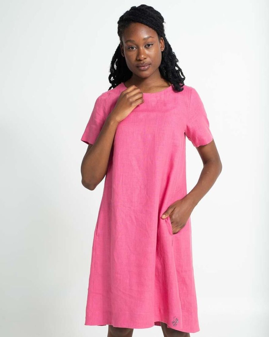 Damen Alma & Lovis Kleider | Sommerkleid Aus Leinen 'Linen Dress'