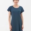 Damen ORGANICATION Kleider | Jerseykleid Aus Bio-Baumwolle Mit Leinen