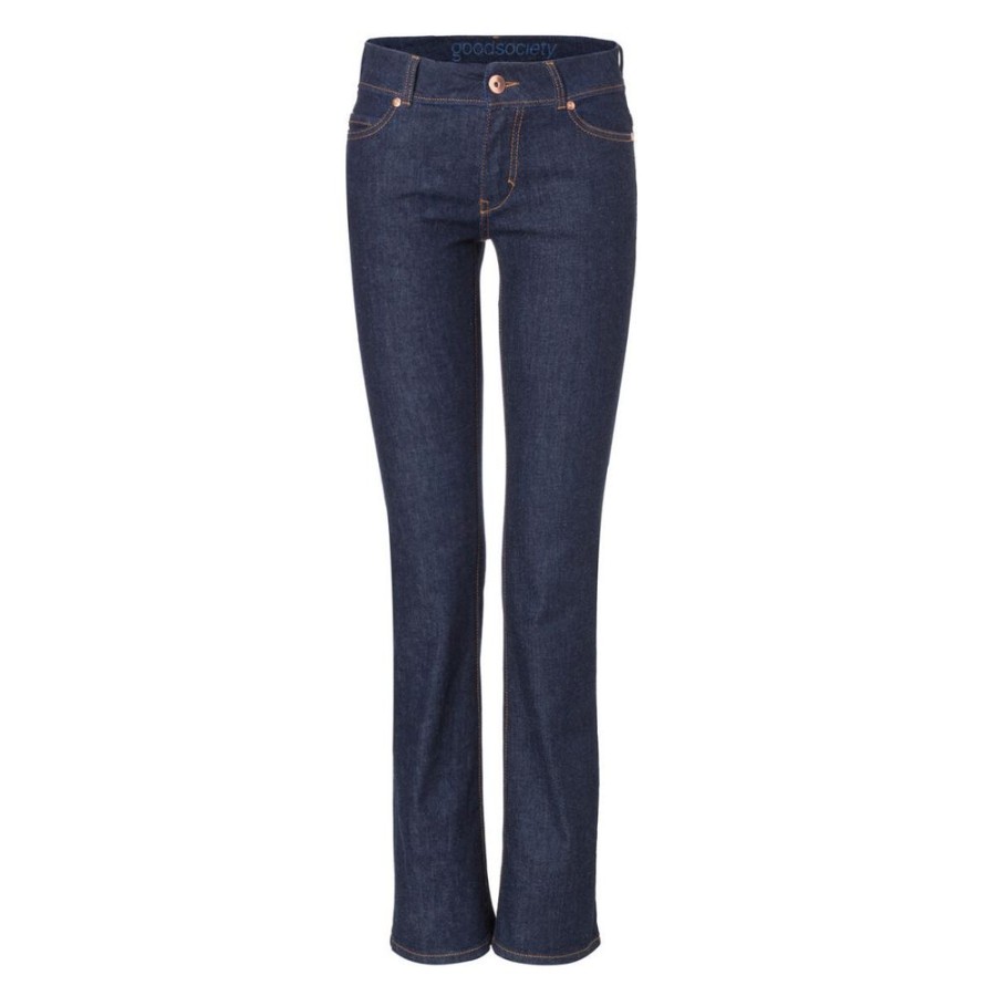 Damen goodsociety Jeans | Womens Bootcut Jeans Raw One Wash