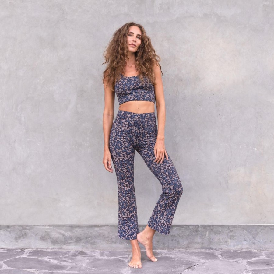 Damen Jaya Jeans | Pauline - Bell Bottoms Are Back: High Rise Pants Im 70Er Flowerprint Style