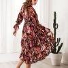 Damen SinWeaver alternative fashion Kleider | Blumenkleid Viskose Print Sommerkleid