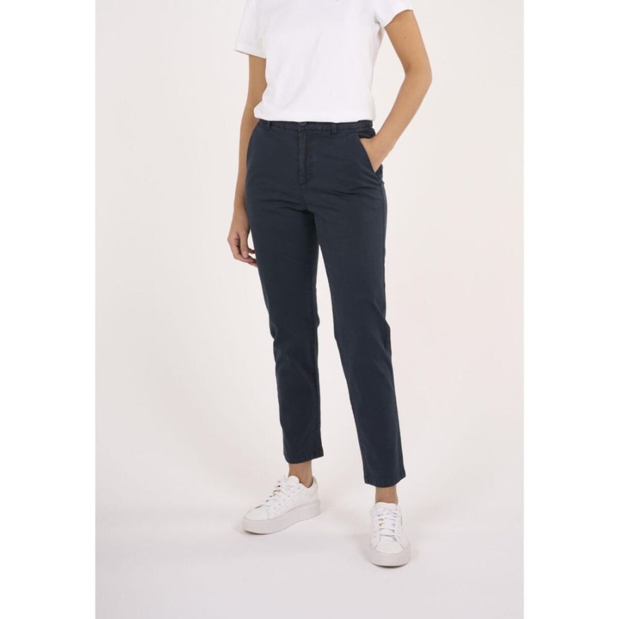 Damen KnowledgeCotton Apparel Hosen | Chinohose - Willow Slim Chino