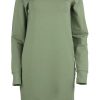 Damen Blaa! Kleider | Blaa! Kleid Tunika Olive Grun