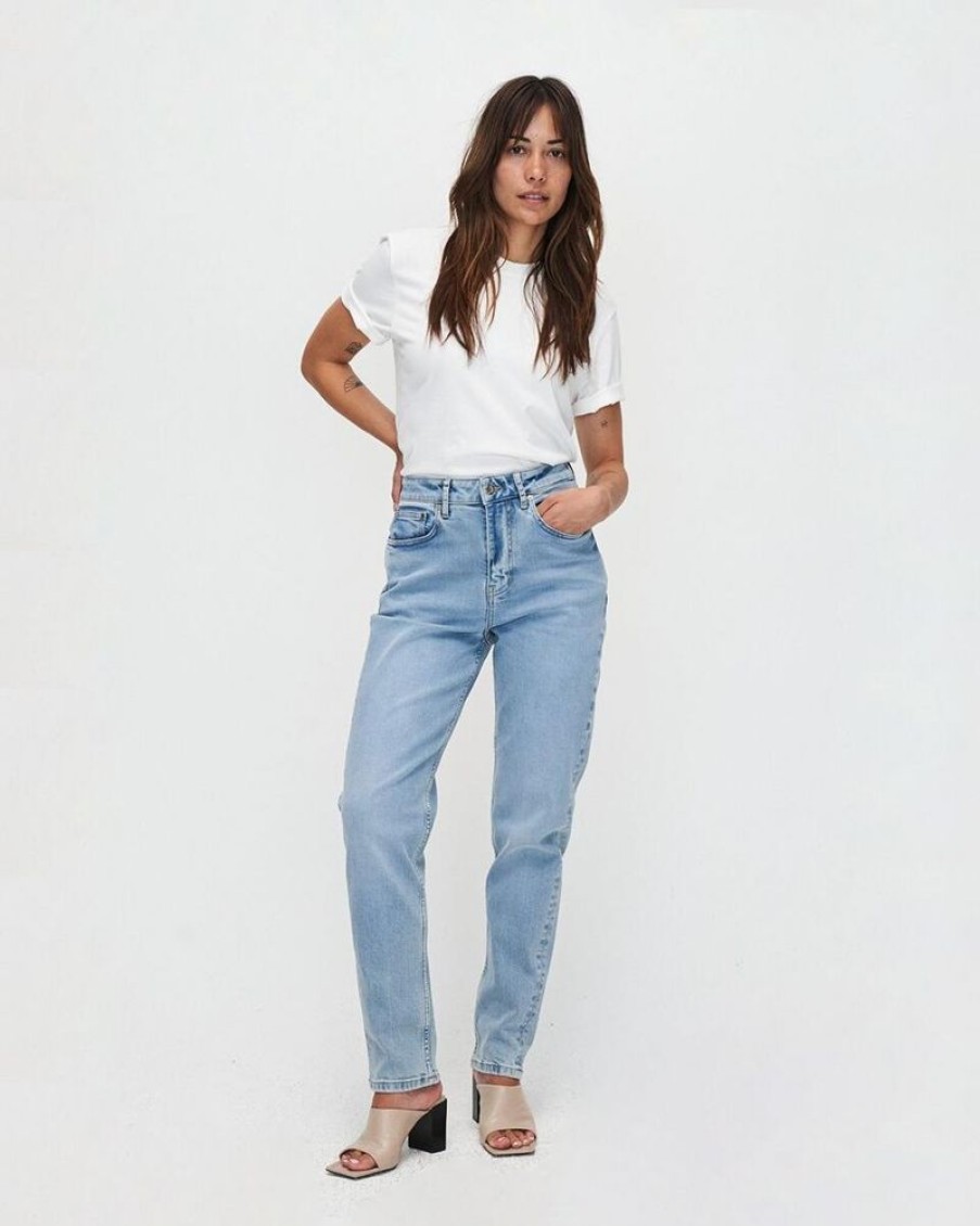 Damen Kuyichi Jeans | Jeans Loose Tapered Fit Mit Hohem Bund Und Schmalzulaufendem Bein - Nora