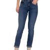 Damen Kuyichi Jeans | Kuyichi Damen Jeans Sara Straigth Worn Indigo Bio-Baumwolle