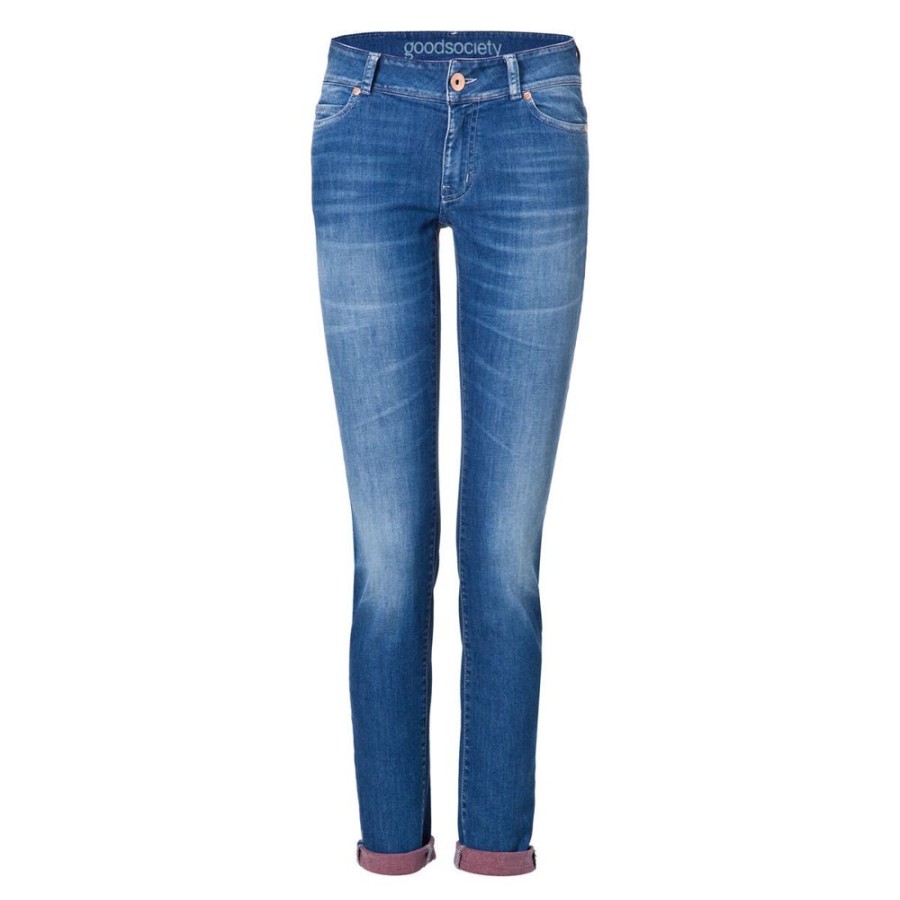 Damen goodsociety Jeans | Womens Slim Jeans Harrow Red Back