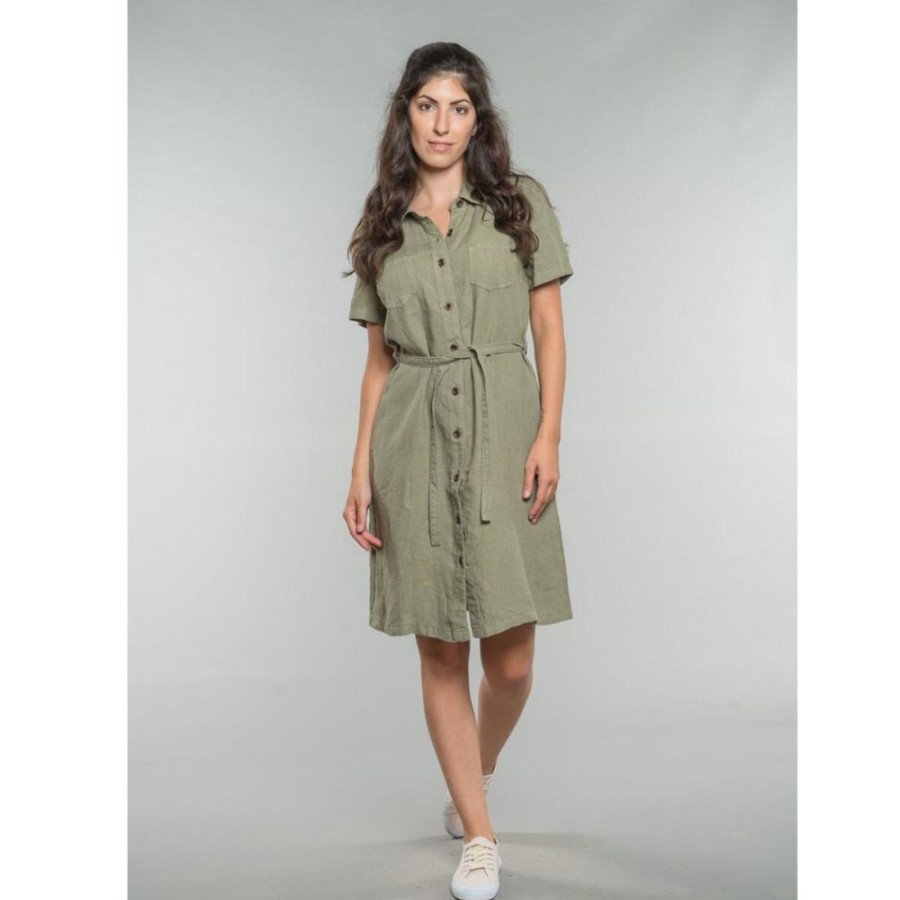 Damen Feuervogl Kleider | Kaysa | Shirt Dress | Linen