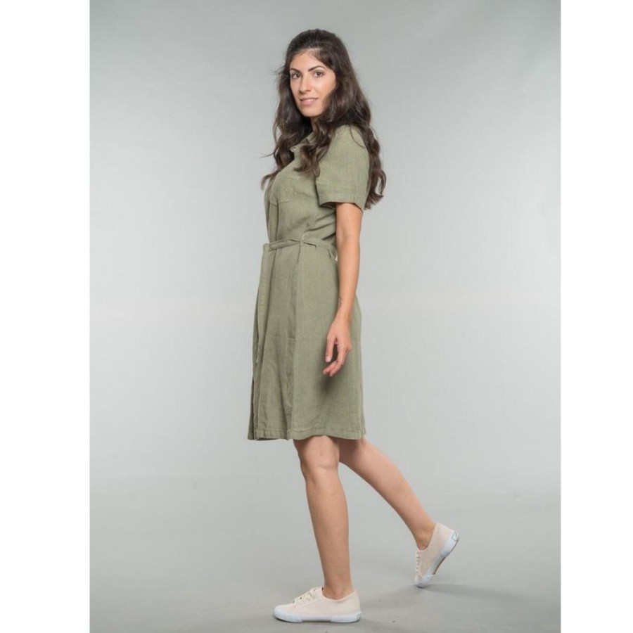 Damen Feuervogl Kleider | Kaysa | Shirt Dress | Linen