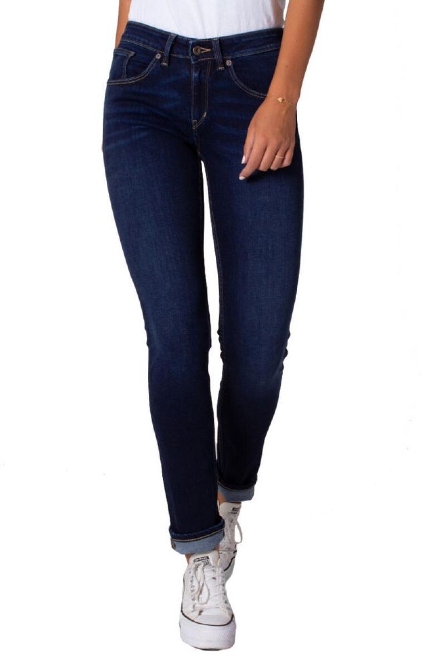 Damen Kuyichi Jeans | Kuyichi Damen Jeans Suzie Slim Deep Blue Bio-Baumwolle