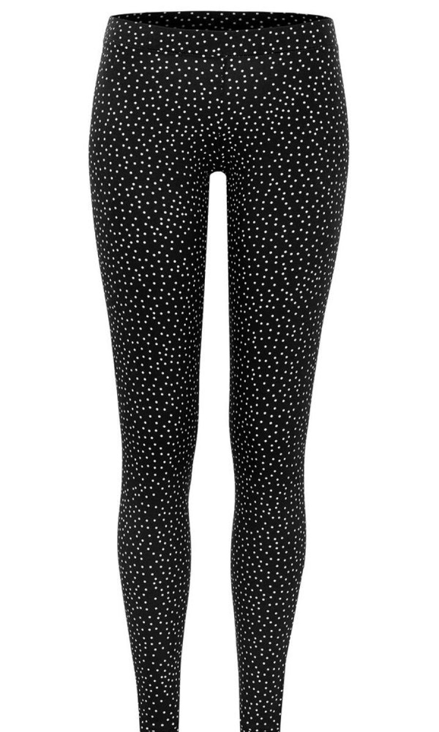 Damen æbletræ Hosen | Bio Leggings - Schwarz - Weise Punktchen