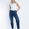 Damen L´Ago Verde Jeans | Farmer - Cropped Loose Fit Jeans