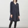 Damen Maska Kleider | Zuri Tencel Langarm Kleid