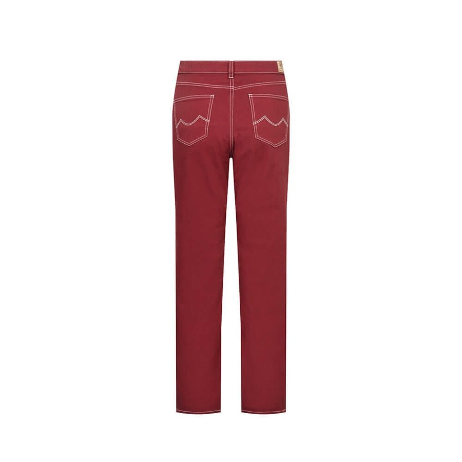 Damen bleed Jeans | Moms Cool Jeans Rot