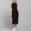 Damen DEDICATED Kleider | Kleid Motala Rib - Black