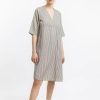 Damen Rotholz Kleider | Kaftan Kleid Aus Lyocell