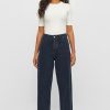 Damen KnowledgeCotton Apparel Jeans | Jeans Straight Leg - Gale Straight Mid-Rise - Aus Recycelter Baumwolle