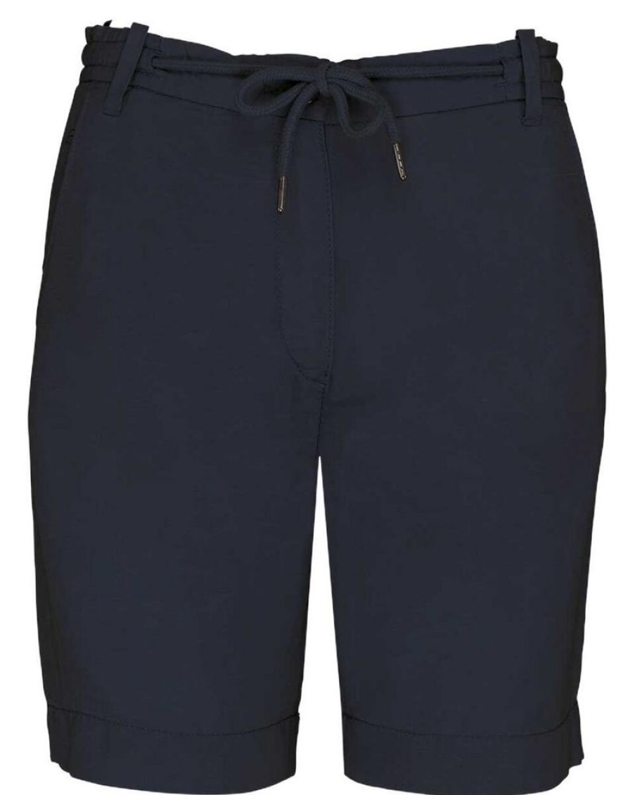 Damen YTWOO Hosen | Damen Bermuda-Shorts Straight Fit Aus Nachhaltigen Lyocellfasern Und Leinen