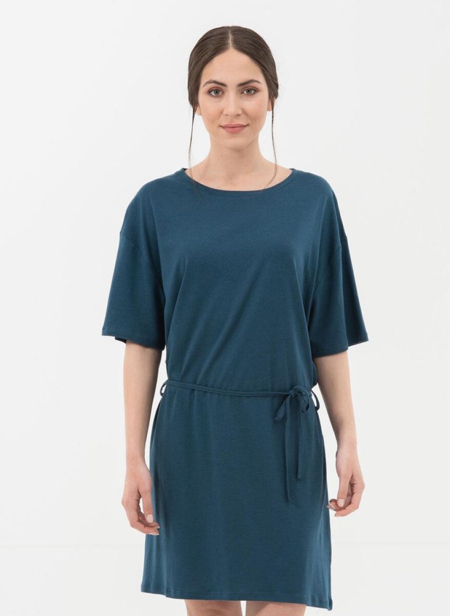 Damen ORGANICATION Kleider | Jerseykleid Aus Tencel Lyocell Mit Bio-Baumwolle