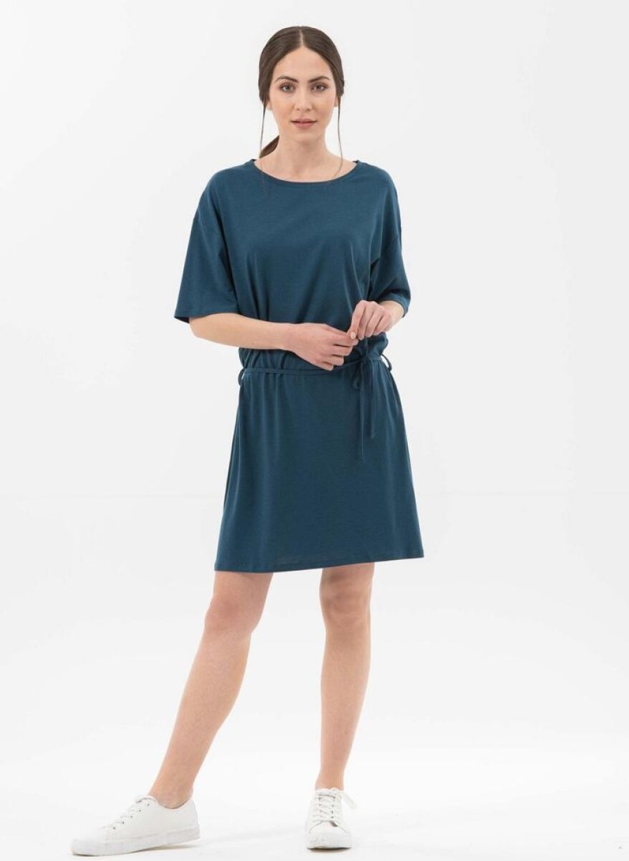 Damen ORGANICATION Kleider | Jerseykleid Aus Tencel Lyocell Mit Bio-Baumwolle