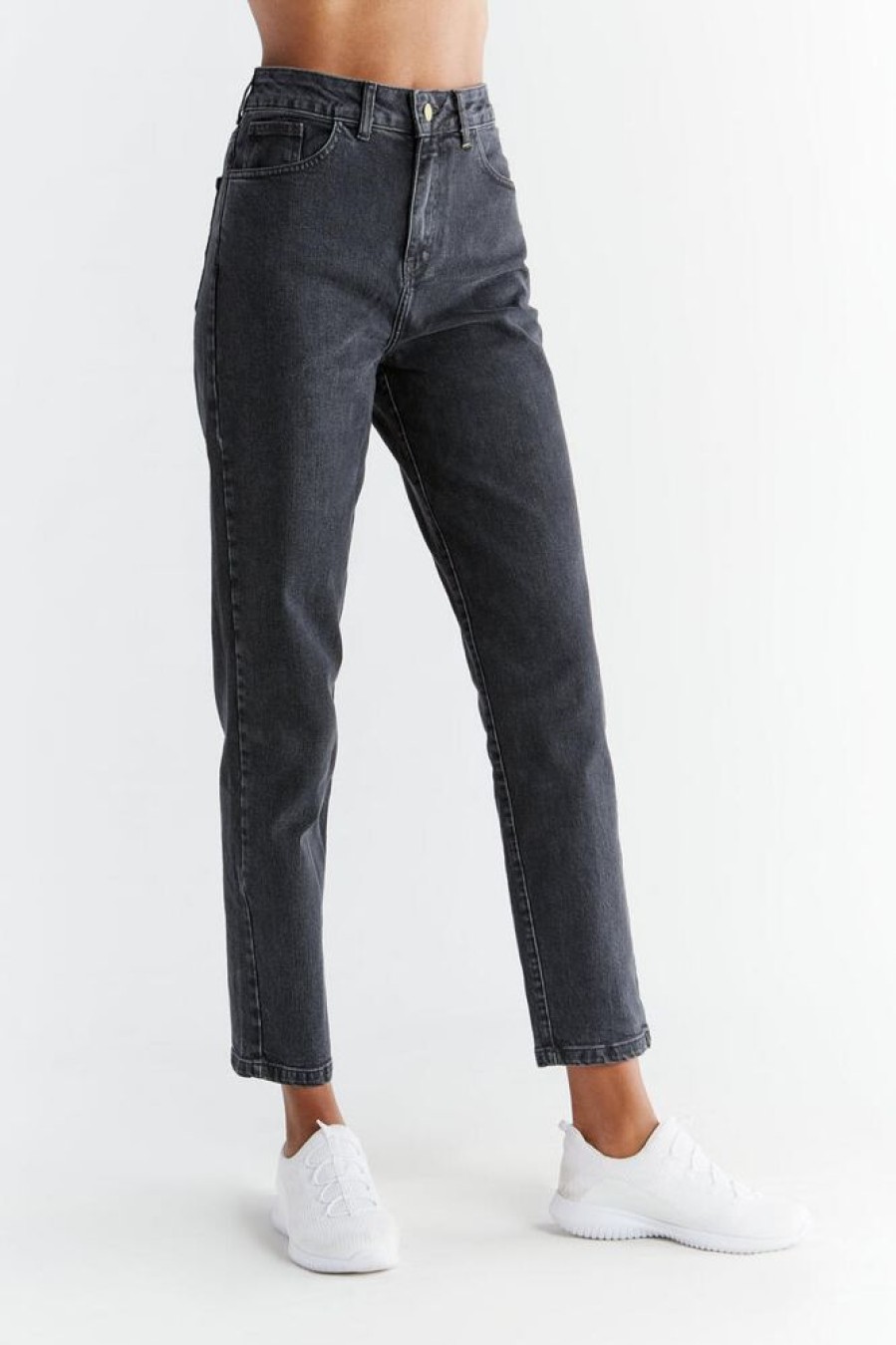 Damen Evermind Jeans | Evermind - Damen Mom Fit Jeans Aus Bio-Baumwolle Wn1010