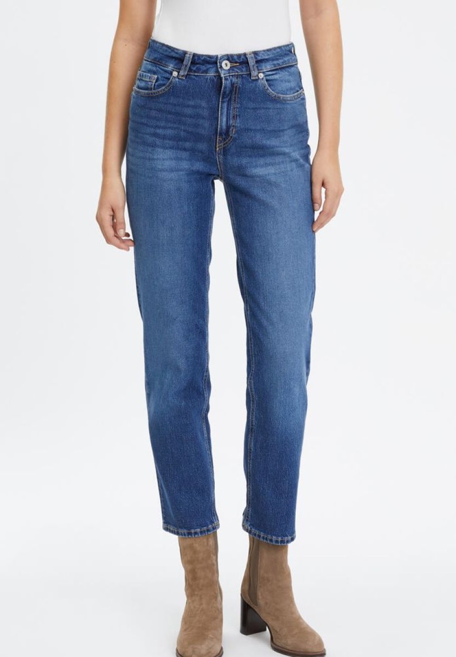 Damen FUTURE:PEOPLE. Jeans | 05:00 Straight Fit, Mid Waist, Cropped