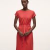 Damen LANIUS Kleider | Kurzarmkleid Aus Bio-Baumwolle Und Tencel