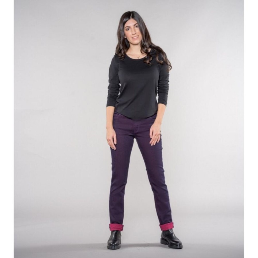 Damen Feuervogl Jeans | Svenja Slimfit | Medium Waist | Overdye | Hyperflex