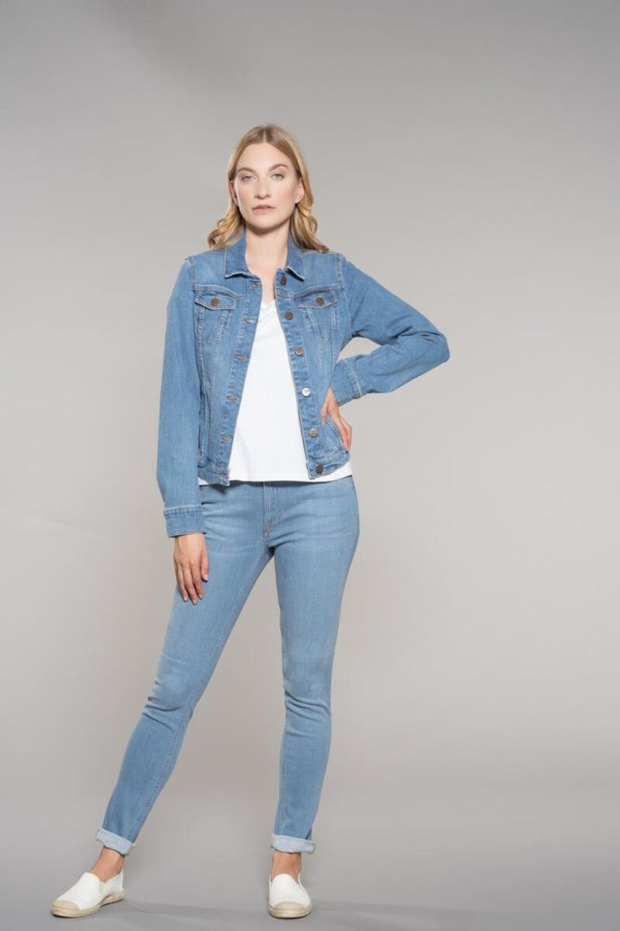 Damen Feuervogl Jeans | Jeansjacke Svala Summerblue