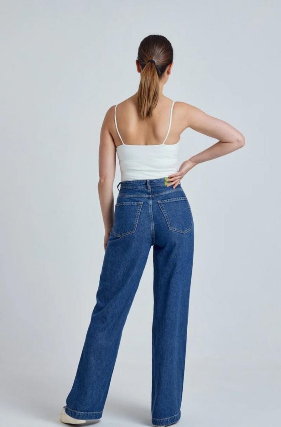 Damen Flax and Loom Jeans | Wide Leg Jeans Modell: Etta