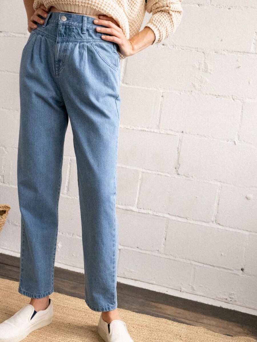 Damen TWOTHIRDS Jeans | Straight Leg Jeans Vegan "Kiritibati" Aus Bio-Baumwolle