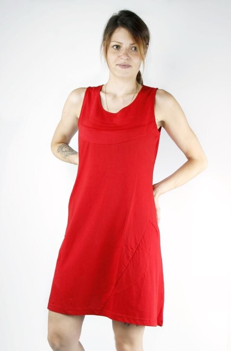 Damen NEPALAYA Kleider | Fairtrade Damen Sommerkleid Aus Bio-Baumwolle Petra