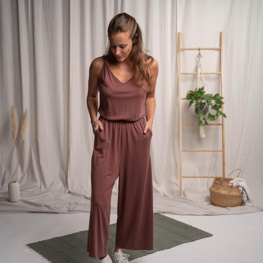 Damen Vresh Clothing Hosen | Velicity - Jumpsuit Aus Tencel-Mix