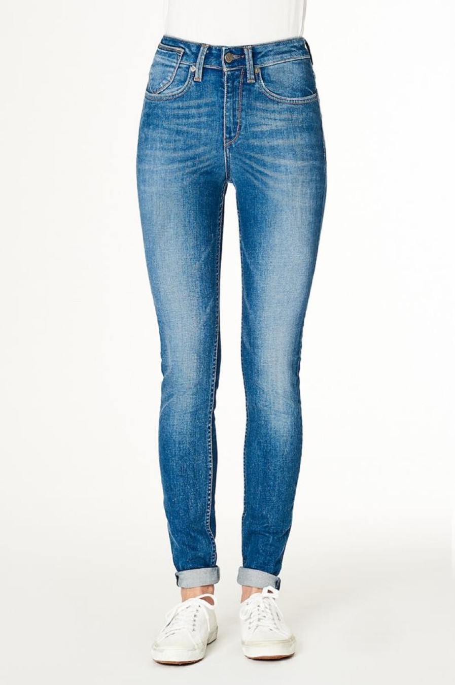 Damen Kuyichi Jeans | Jeans Skinny Fit - Carey - Medium Blue