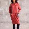 Damen KOKOworld Kleider | Kleid Onga Hoodie