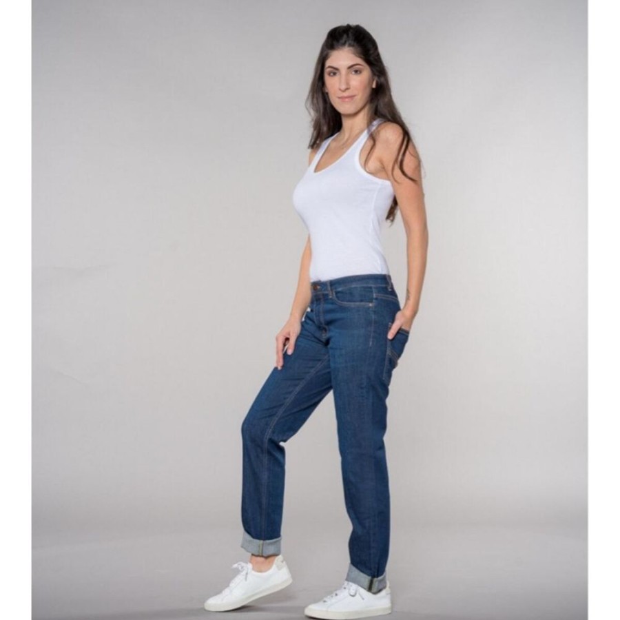 Damen Feuervogl Jeans | Boyfriend Jeans Mia Fashion Blue