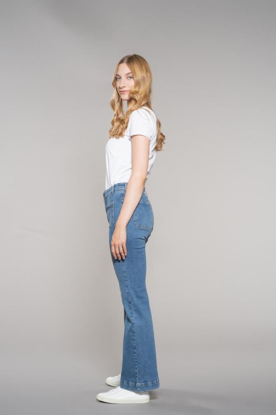 Damen Feuervogl Jeans | Fv-Ben:Te | Bootcut | High Waist | Hyperflex