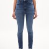 Damen ARMEDANGELS Jeans | Ingaa - Damen Skinny Leg High Waist Aus Bio-Baumwoll Mix