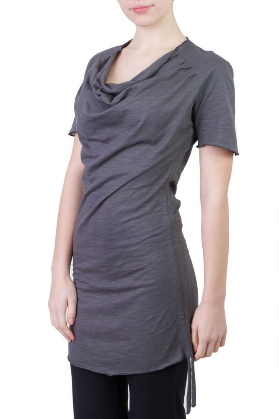 Damen Ajna Kleider | Shirt / Kleid Camelia Grau