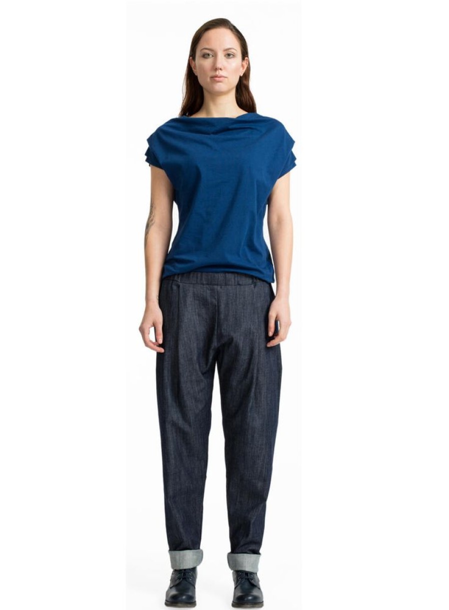 Damen FORMAT Jeans | Cosy Ii Pants, Denim Dunkelblau Unisex