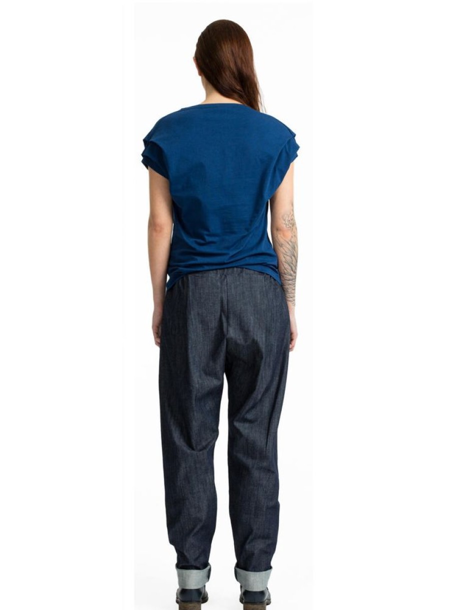 Damen FORMAT Jeans | Cosy Ii Pants, Denim Dunkelblau Unisex