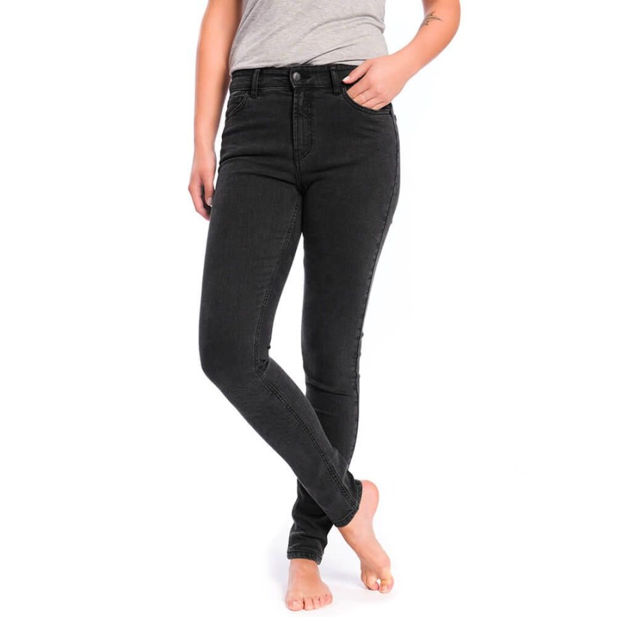 Damen bleed Jeans | Max Flex Jeans Schwarz Verwaschen 2Da Roots