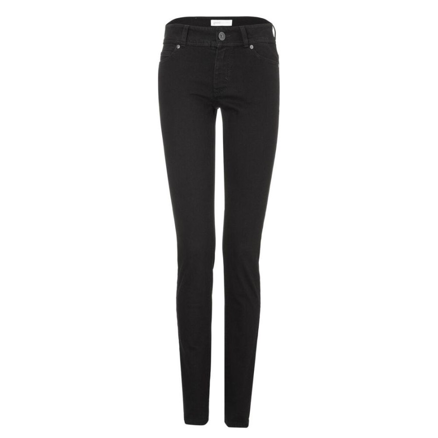 Damen goodsociety Jeans | Womens Slim Jeans Black One Wash