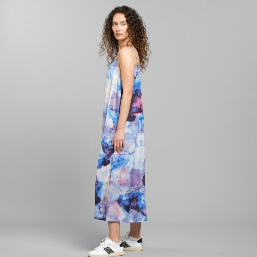 Damen DEDICATED Kleider | Dress Reimersholme Ocean Ink Multi Color