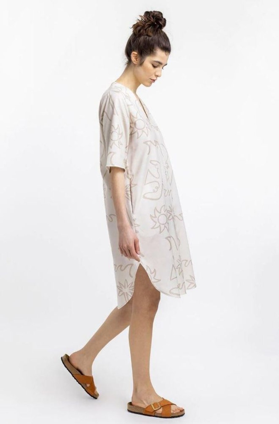 Damen Rotholz Kleider | Beachside Kaftan Dress